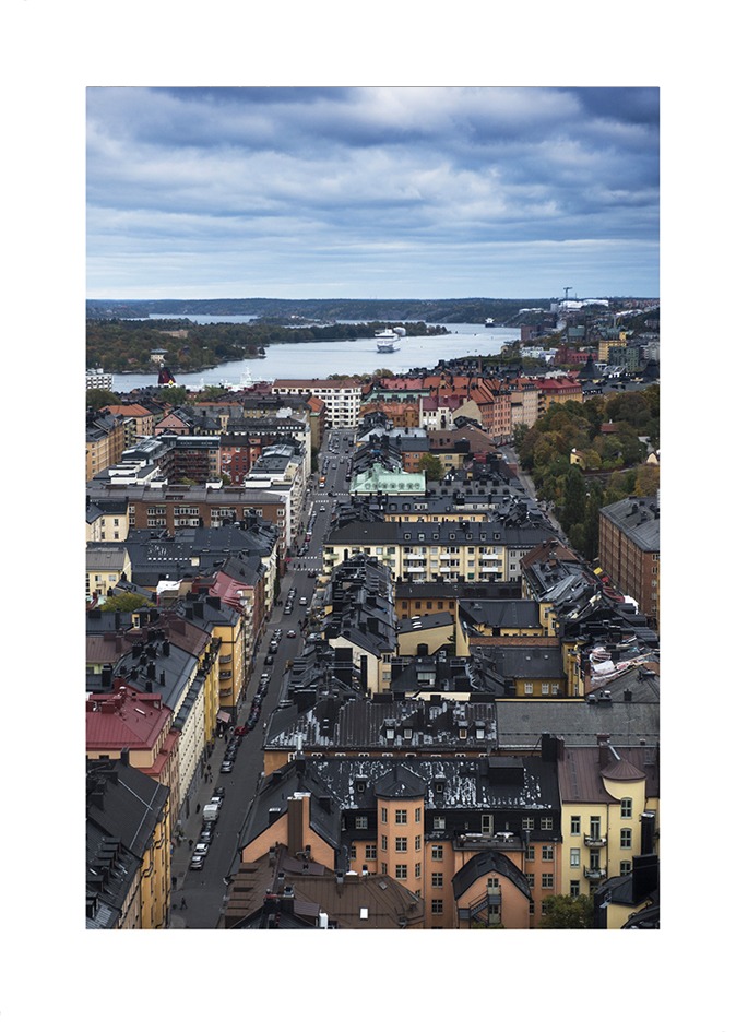 Södermalm från ovan, Stockholm, Stadsfoto