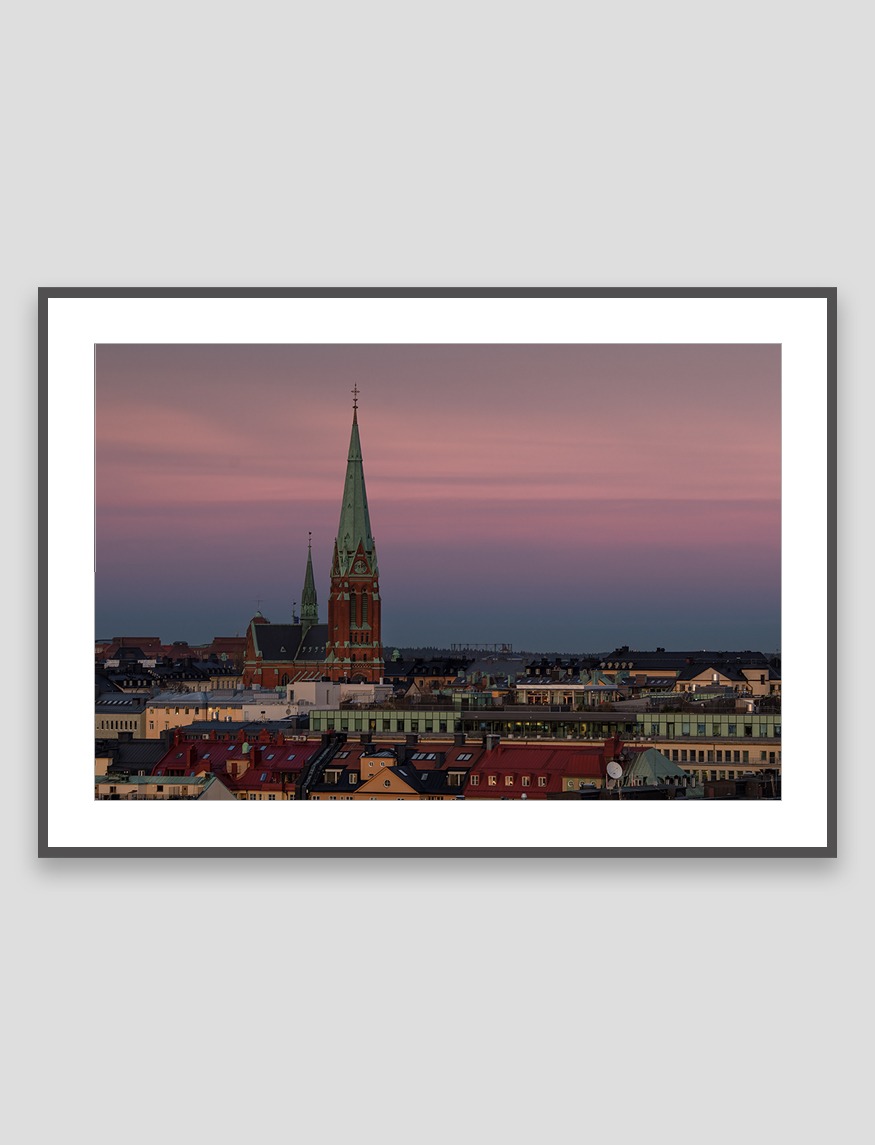 Johannes Kyrka kvällsljus, Stadsfotografering