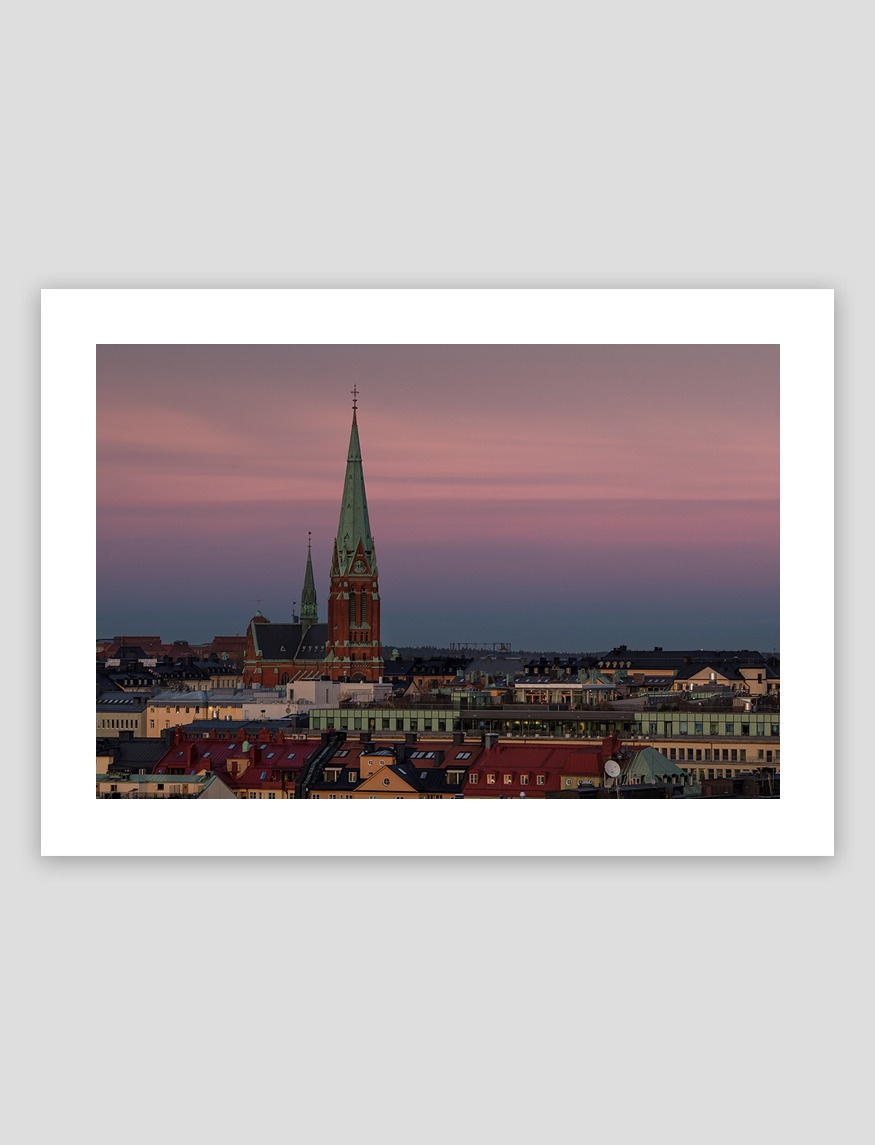 Johannes Kyrka kvällsljus, Stadsfotografering